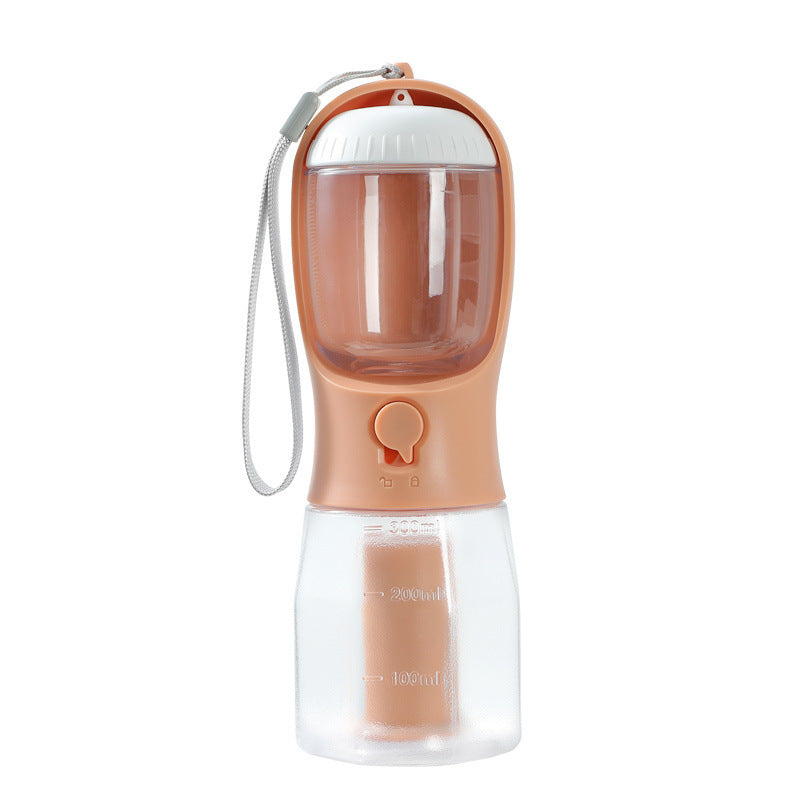 3-in-1 Portable Dog Water Cup, Food Container & Garbage Bag Holder – Multi-Functional Pet Travel Cup