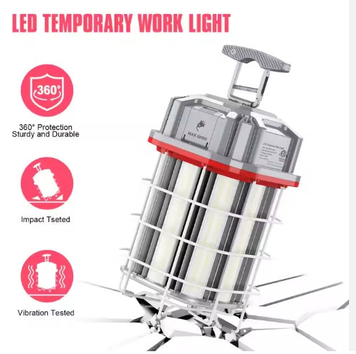LED Temporary Work Lighting ETL Listed LED Construction Light IP65 60W -150W Work Light With Linkable Connection Design