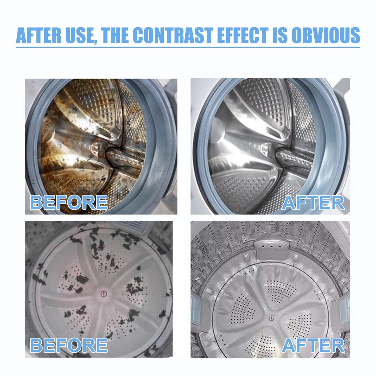 Jaysuing Washing Machine Cleaning Tablets Washing Machine Trough Automatic Roller Cleaning Dirt & Odor Cleaning Tablets