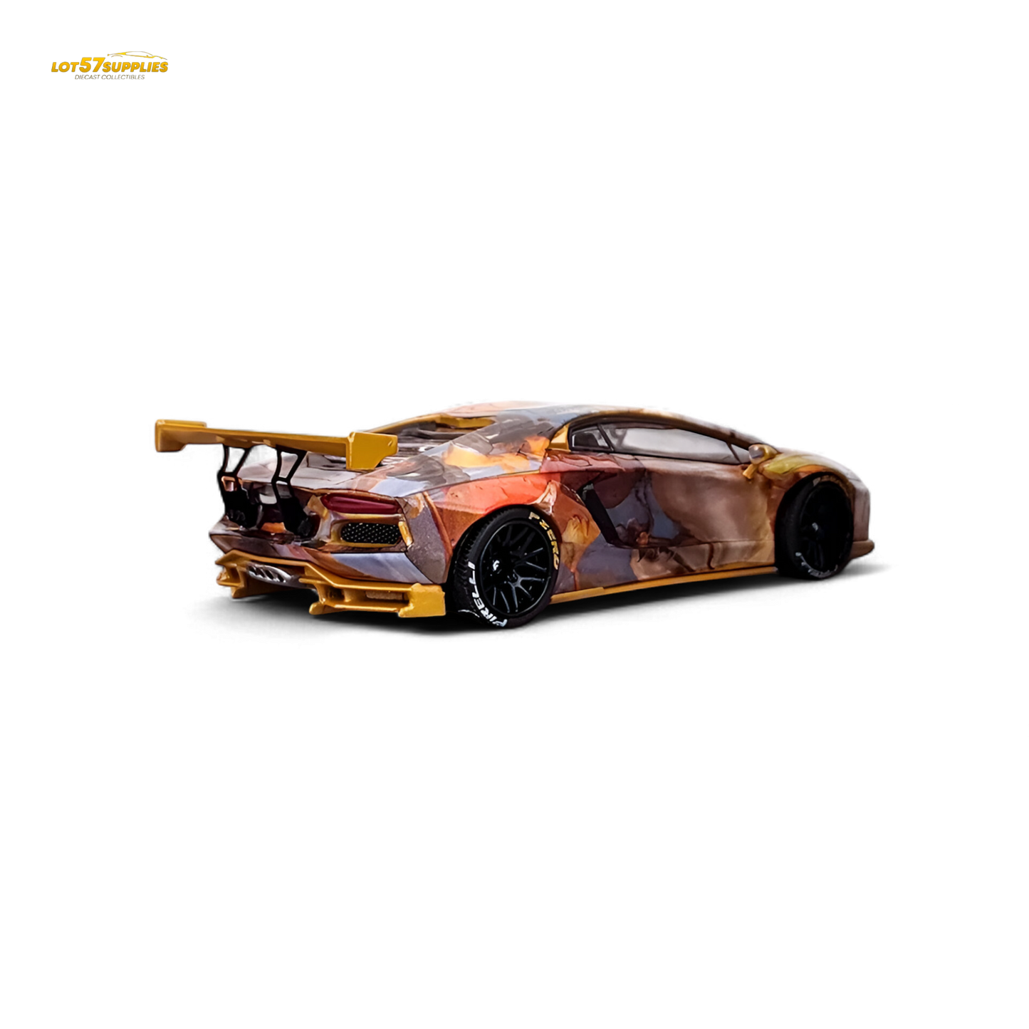 King Model Lamborghini Aventador LP700-4 LB 1.0 Tiger Racing Sports 1:64