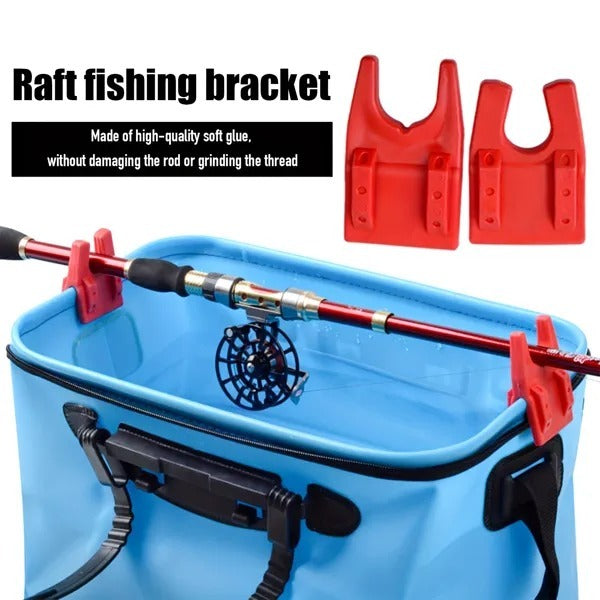 8-Piece Fishing Organizer Set Adjustable Rod Holders