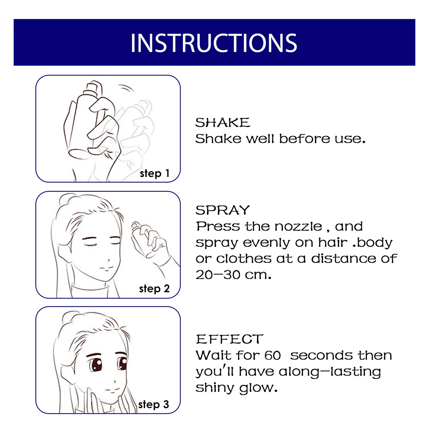 Brightening Glitter Spray Collarbone Hair Halloween Party Nightclub Dress Film Highlighter Spray Powder