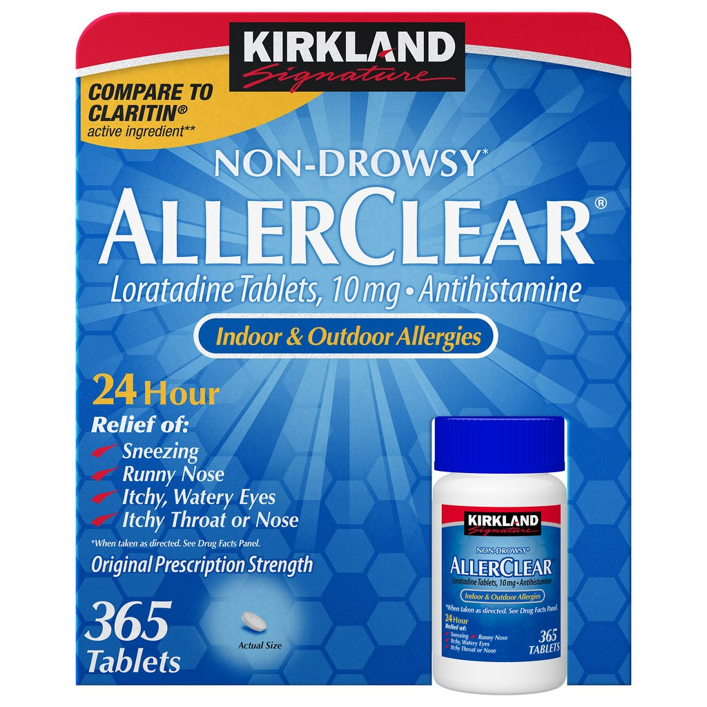 Kirkland Signature Non-Drowsy AllerClear 10 mg – 365 Tablets