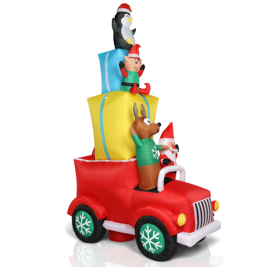 LED Lights Courtyard Santa Decoration