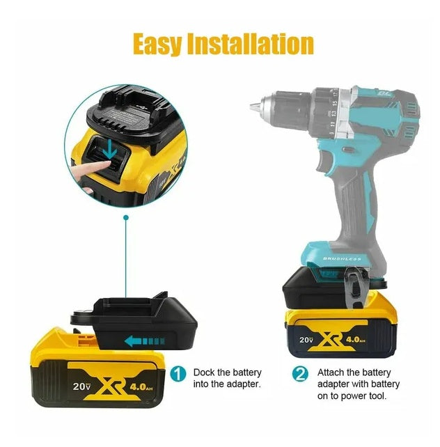 USB Battery Adapter Converter For 20V Milwaukee M18 Convert To 18V