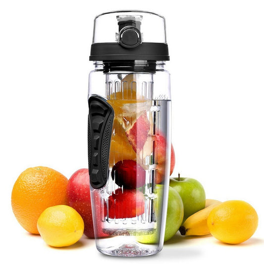 32Oz Fruit Infuser Water Bottle – BPA-Free Plastic Sport Juice Shaker & Infuser Drink Bottle