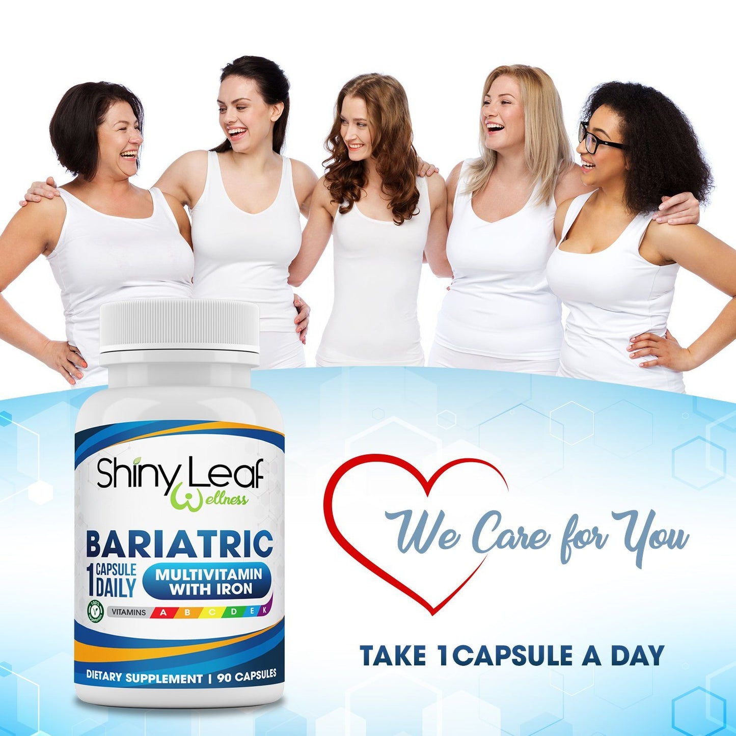 Bariatric Multivitamins with 45mg Iron 1 capsule a day