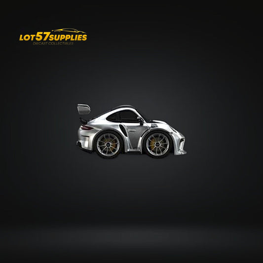 MINICRAFTSMAN 911 GT3 RS Egg Cart SILVER Limited to 299 PCS 1:64 Resin