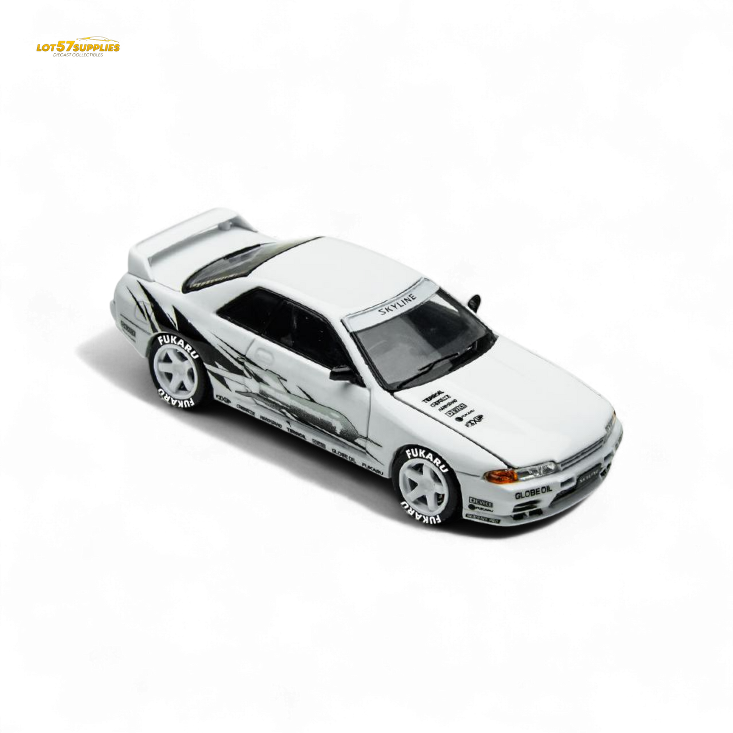 (Pre-Order) TimeMicro Skyline GT-R R32 Los Santos Drift - White 1/64
