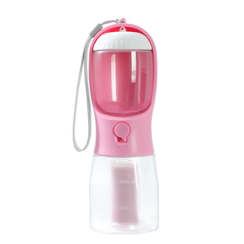 3-in-1 Portable Dog Water Cup, Food Container & Garbage Bag Holder – Multi-Functional Pet Travel Cup