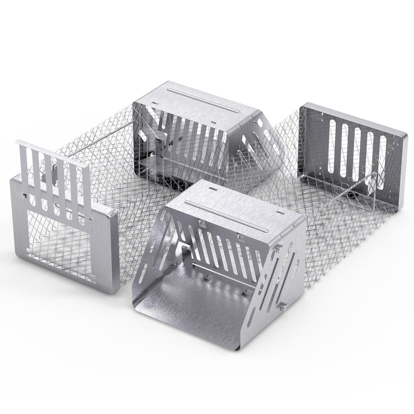 1Pc Automatic Continuous Rat Trap Single Door Mouse Cage Humane Live Animal Trap Cage Indoor Outdoor For Small Rodents Mice Voles
