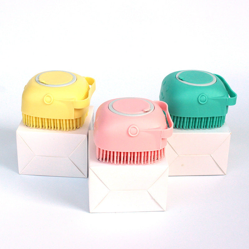Silicone Dog Bath Massage Gloves Brush – Pet Grooming & Shampoo Comb for Dogs & Cats