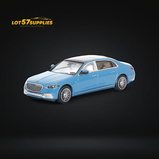 AR BOX 2021 Mercedes-Benz Maybach W223 Blue Licensed Product 1:64