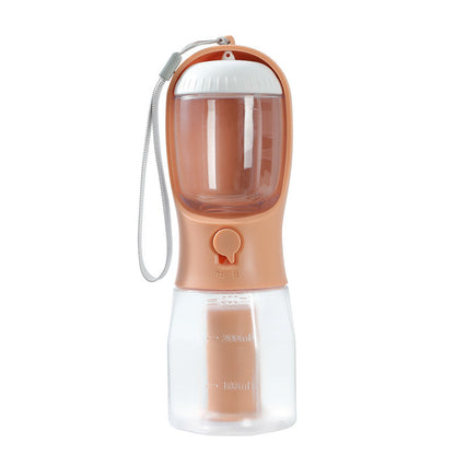 3-in-1 Portable Dog Water Cup, Food Container & Garbage Bag Holder – Multi-Functional Pet Travel Cup