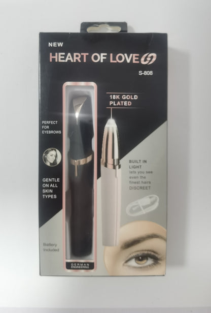 Mini Electric Eyebrow Trimmer Pen – Painless Hair Remover with LED Light for Brows & Face