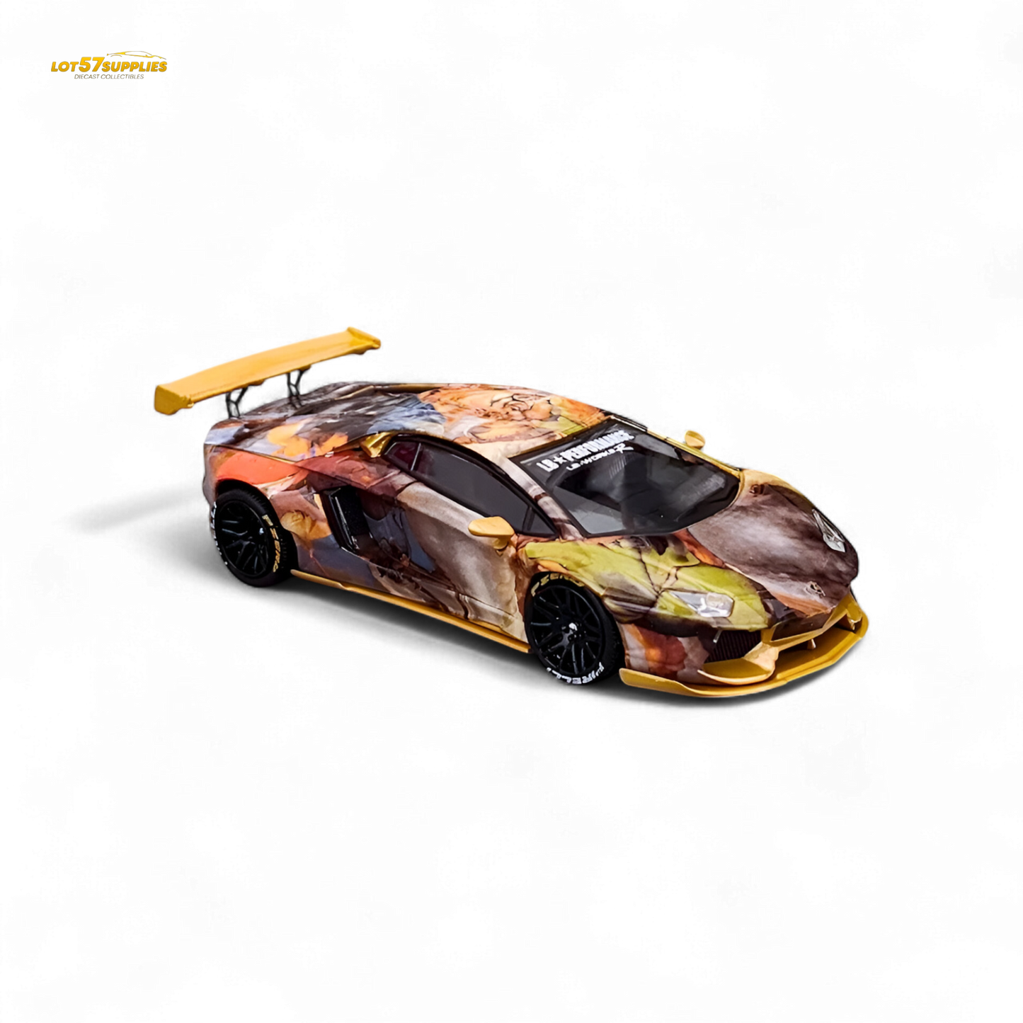 King Model Lamborghini Aventador LP700-4 LB 1.0 Tiger Racing Sports 1:64