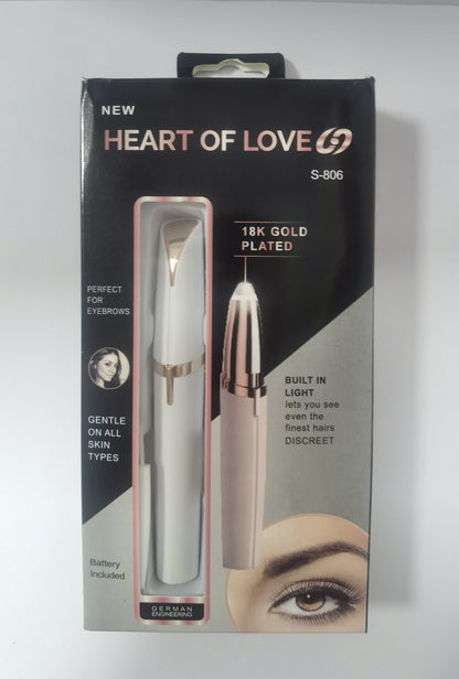 Mini Electric Eyebrow Trimmer Pen – Painless Hair Remover with LED Light for Brows & Face