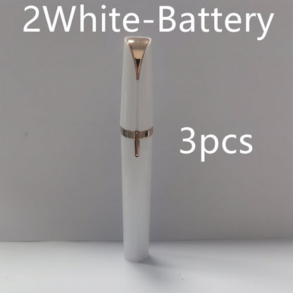 Mini Electric Eyebrow Trimmer Pen – Painless Hair Remover with LED Light for Brows & Face