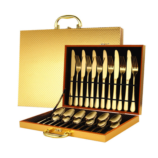 High-End Tableware 24-Piece Set – Elegant Dinnerware for Home & Special Occasions