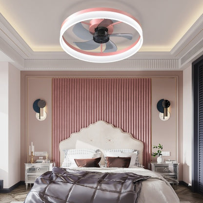 Ceiling Fan With Light Dimmable LED Recessed Mount Slim Modern Ceiling Fan Unavailable Platforms- Temu