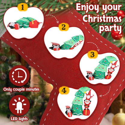 6ft 8 LED Lights Christmas Inflatable Decoration