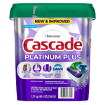 Cascade Platinum Plus Dishwasher Detergent ActionPacs, Fresh Scent, 82 Count