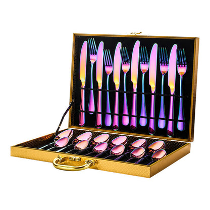 High-End Tableware 24-Piece Set – Elegant Dinnerware for Home & Special Occasions