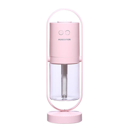 Magic Shadow USB Air Humidifier – Mini Ultrasonic Mist Maker with Projection Night Lights for Home, Car & Office