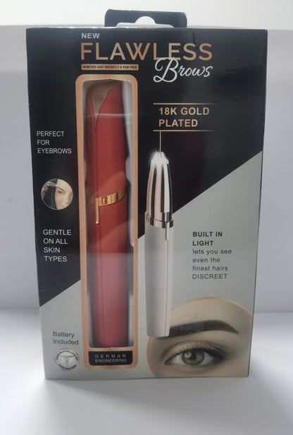 Mini Electric Eyebrow Trimmer Pen – Painless Hair Remover with LED Light for Brows & Face