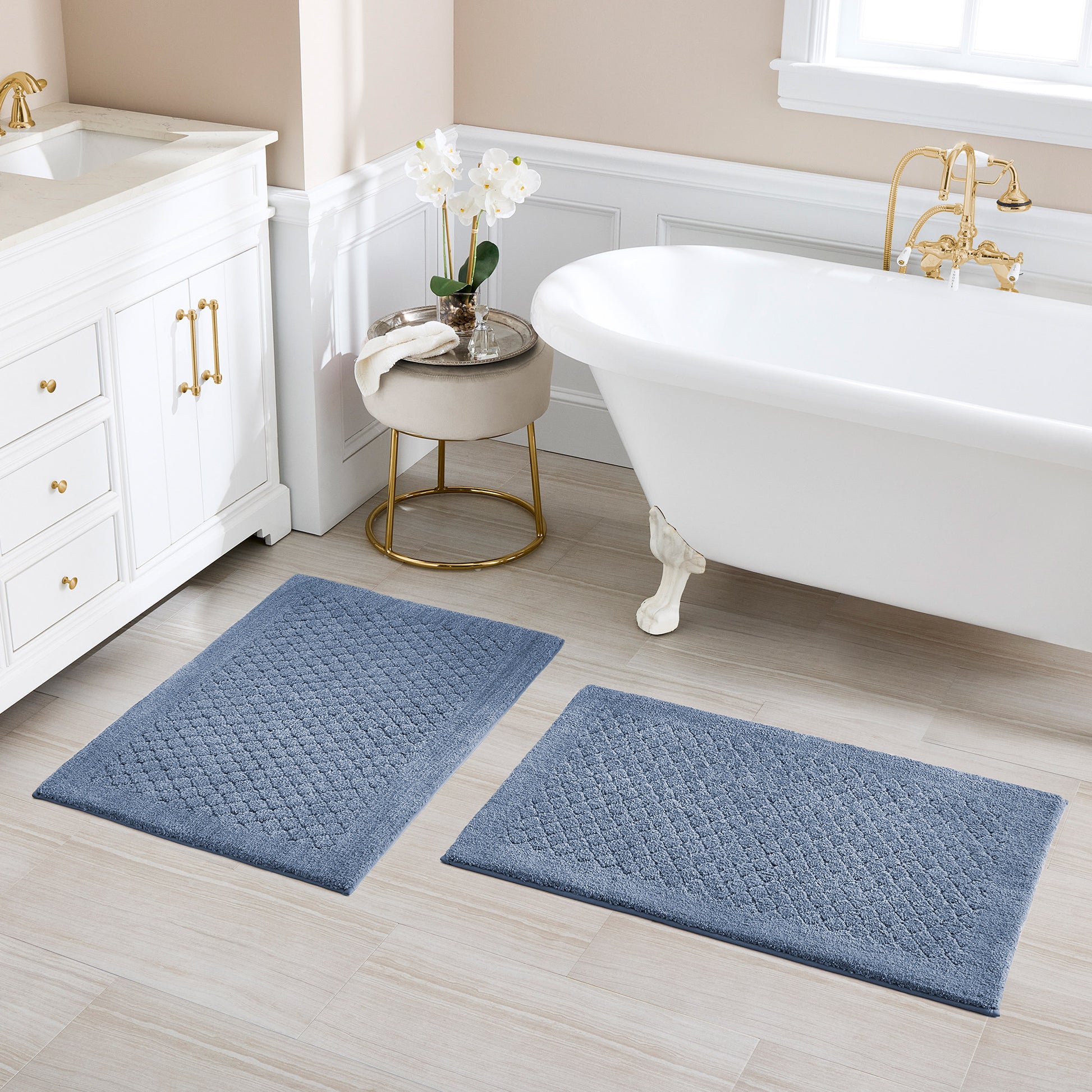 Charisma Rugs Collection Charisma Drylon Diamond Bath Rugs, 2-pack – Futany