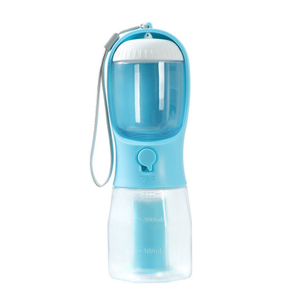 3-in-1 Portable Dog Water Cup, Food Container & Garbage Bag Holder – Multi-Functional Pet Travel Cup