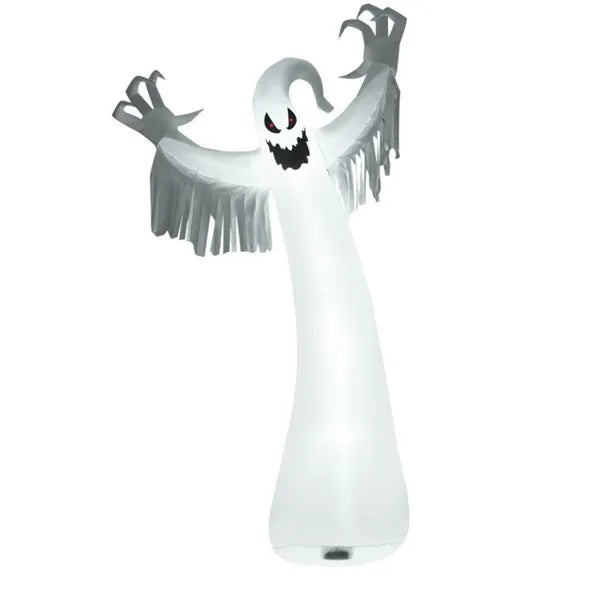 Spooky Halloween Inflatable Ghost – 12 Ft Tall Outdoor Decoration with LED Lights, Waterproof & Easy Setup