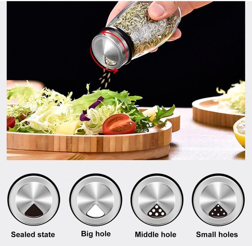 Revolving Spice Rack Organizer with 12 Empty Jars, Countertop Tower