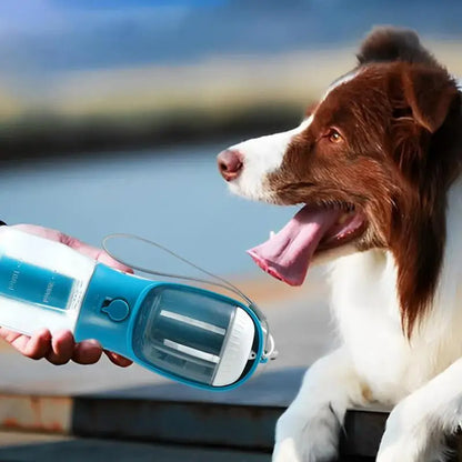 3-in-1 Portable Dog Water Cup, Food Container & Garbage Bag Holder – Multi-Functional Pet Travel Cup
