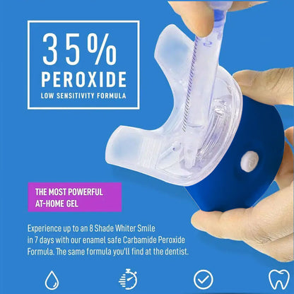 Professional Teeth Whitening Kit with 5X LED Light & Whitening Pens