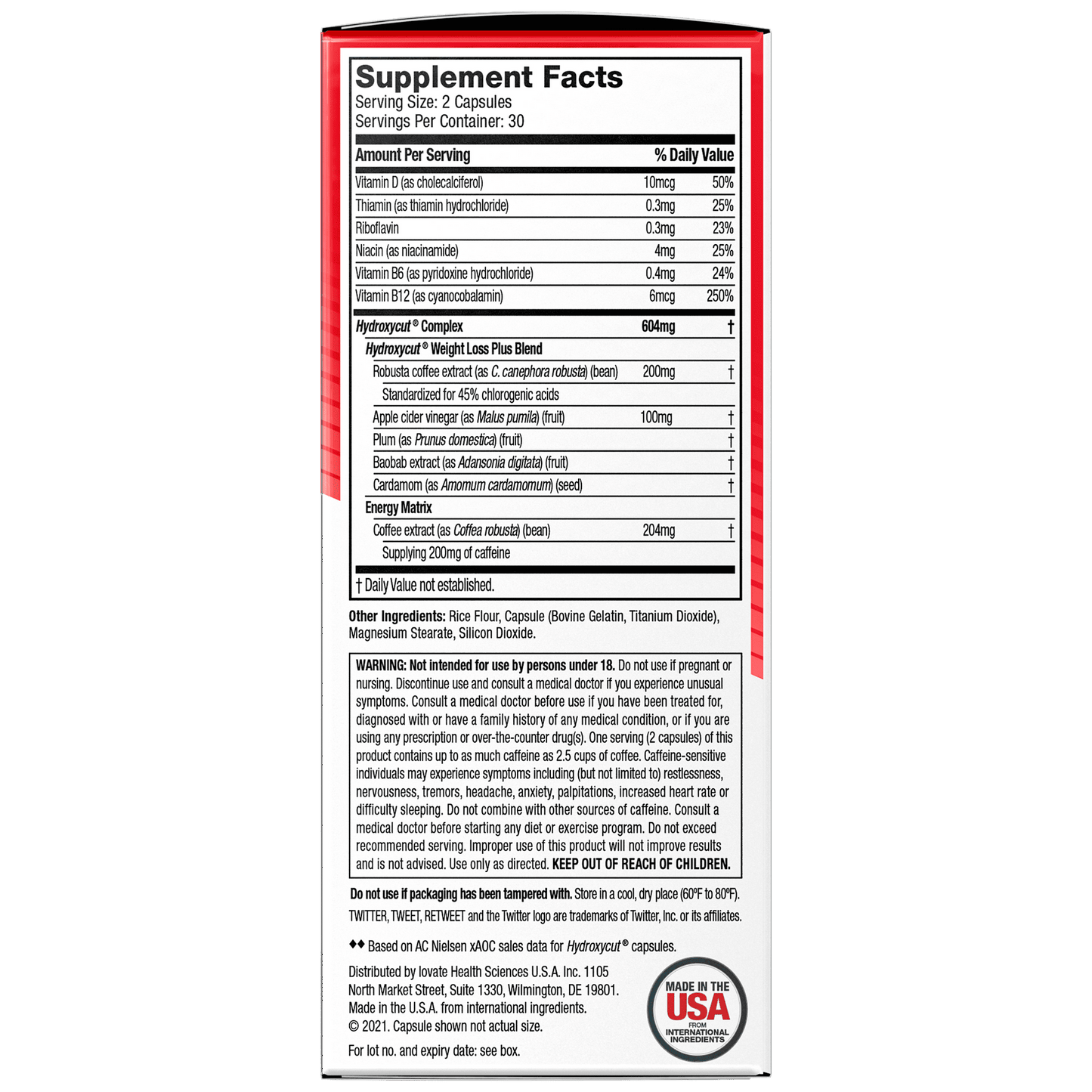 Hydroxycut Pro Clinical Weight Loss with Apple Cider Vinegar, 60 Pills
