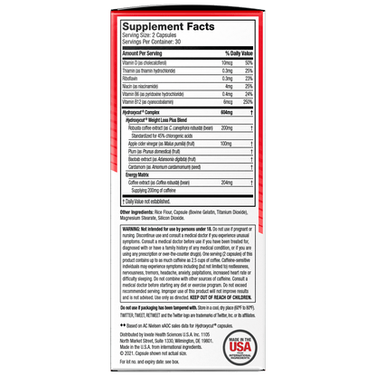 Hydroxycut Pro Clinical Weight Loss with Apple Cider Vinegar, 60 Pills