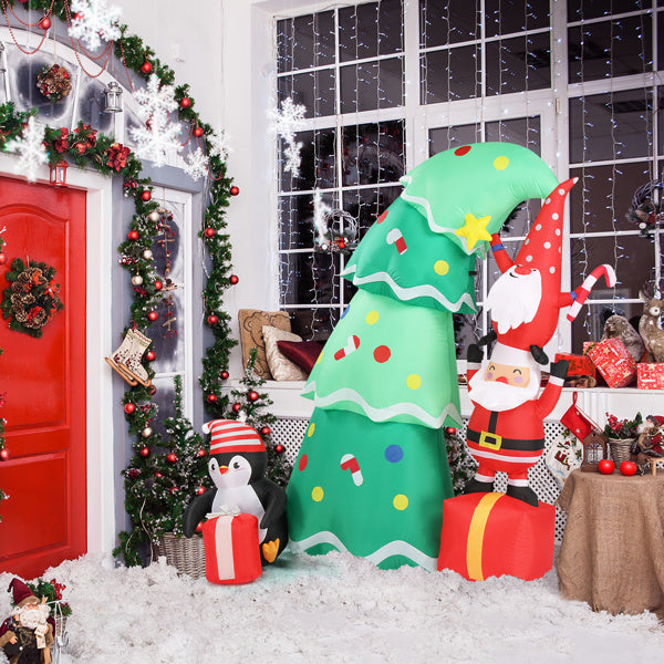 6ft 8 LED Lights Christmas Inflatable Decoration