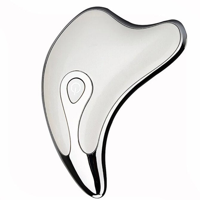Electric Gua Sha Scraper Facial Massager – LED Light & Microcurrent Face Lifting, Slimming & Skin Rejuvenation Tool