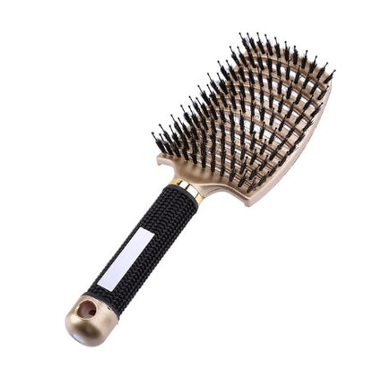 Detangler Hair Brush for Women, Nylon Bristle Scalp Massage Comb