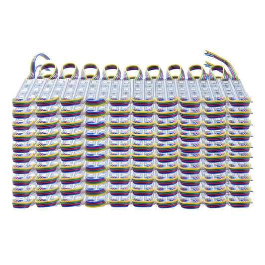 VEVOR 200PCS LED Storefront Lights, 103 Ft, LED Module Lights, 5050 SMD 3-LED RGB Color Changing Window Lights With Remote Control For Business Store Window Advertising Letter Signs, IP68 Waterproof
