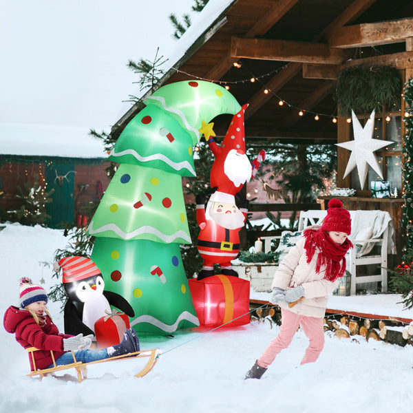6ft 8 LED Lights Christmas Inflatable Decoration