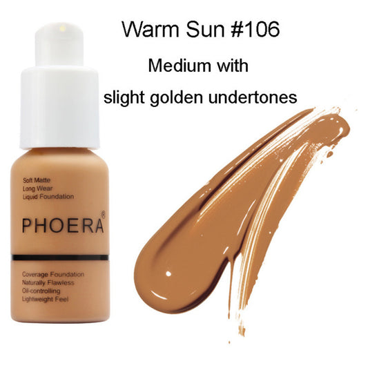 Explosive Press Type Oil Control Matte Concealer & Foundation Cream – Natural Color, Long-Lasting Coverage