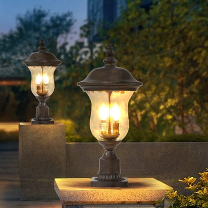 Vintage Outdoor Light Pole Lights, Waterproof Garden Patio Lights, Walkway & Driveway Lighting - One Piece No Bulb Unavailable Platforms- Temu