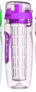 32Oz Fruit Infuser Water Bottle – BPA-Free Plastic Sport Juice Shaker & Infuser Drink Bottle