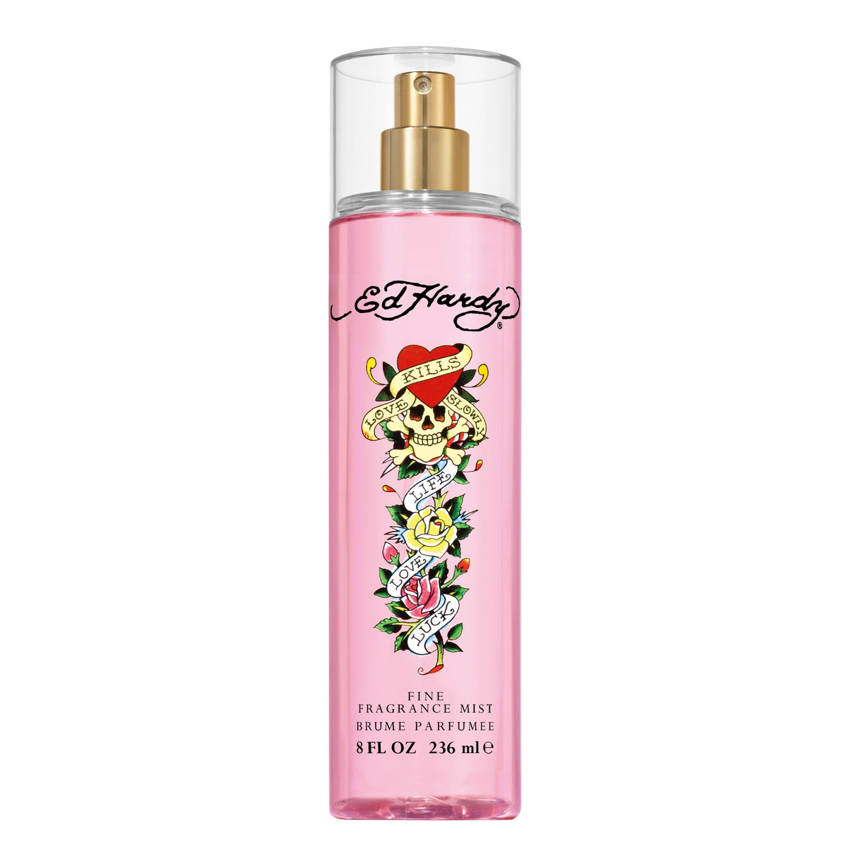 Ed Hardy Fine Fragrance Body Mist for Women 8.0 fl oz Long-Lasting Spray Perfume