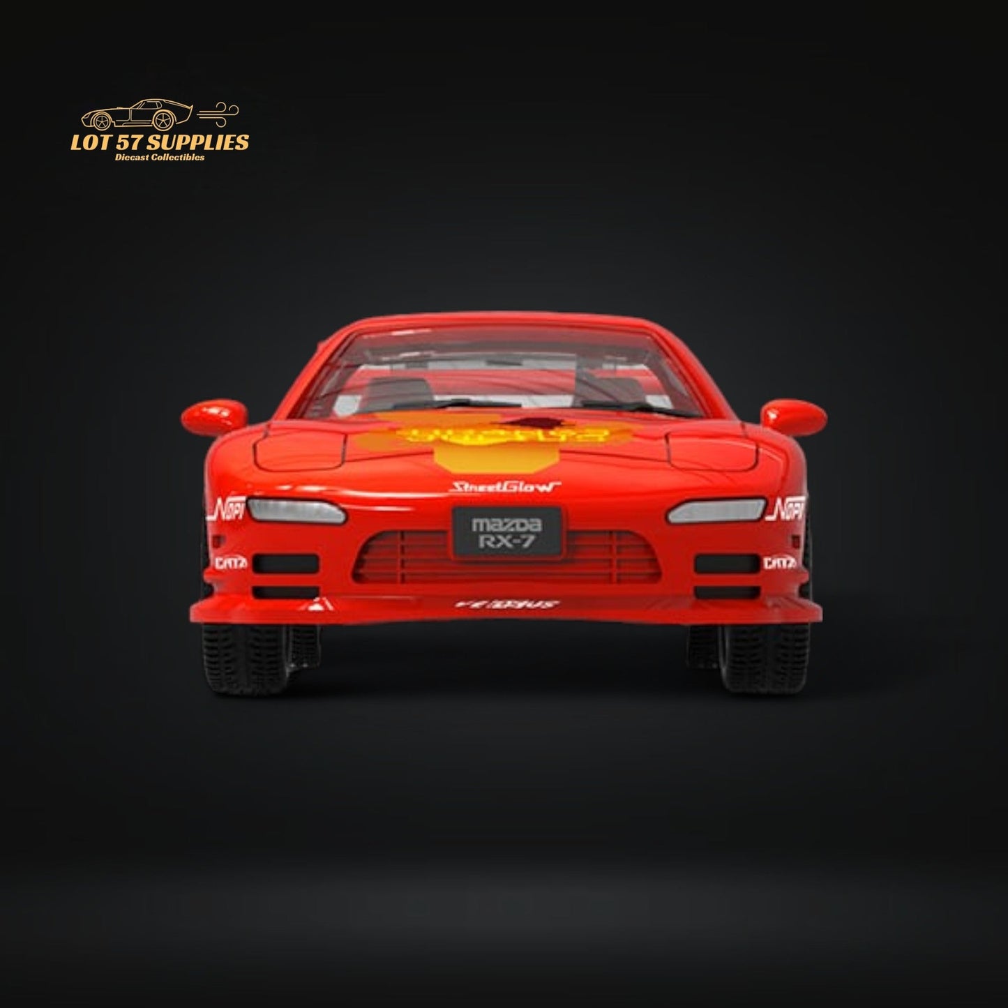 Mini Station Mazda RX-7 Red FNF Figure Version 1:64
