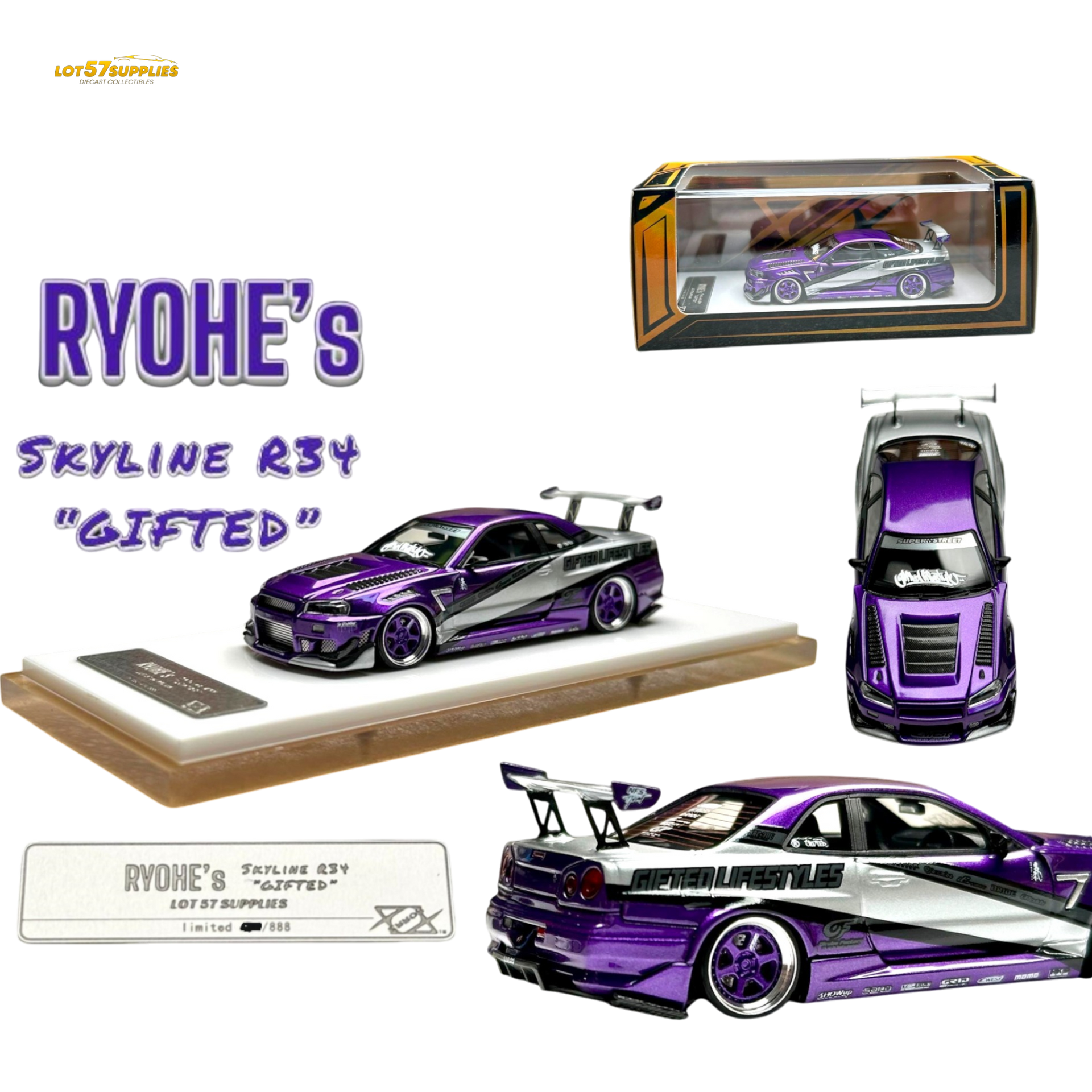 Error404 X LOT 57 Exclusive RYOHE's Skyline R34 