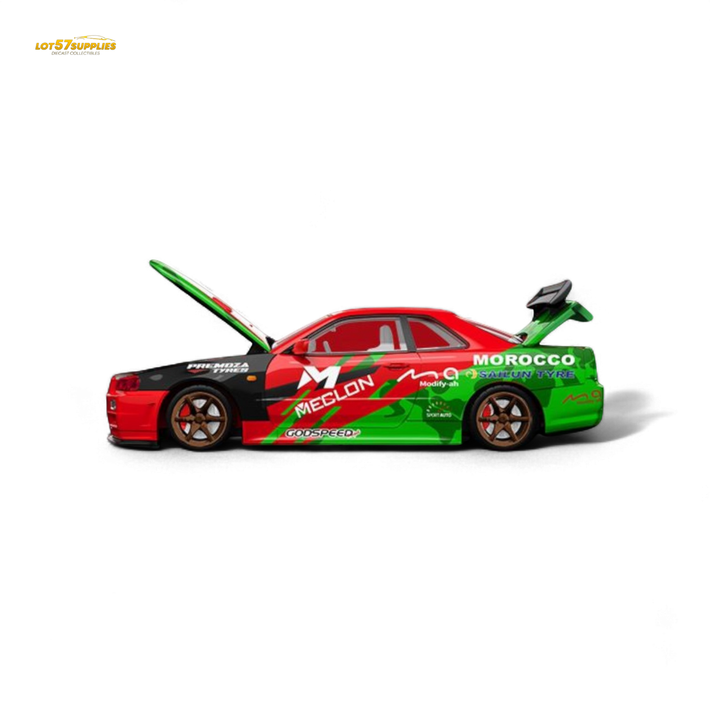TimeMicro & MECLON GT-R R34 MECLON Ordinary 1:64