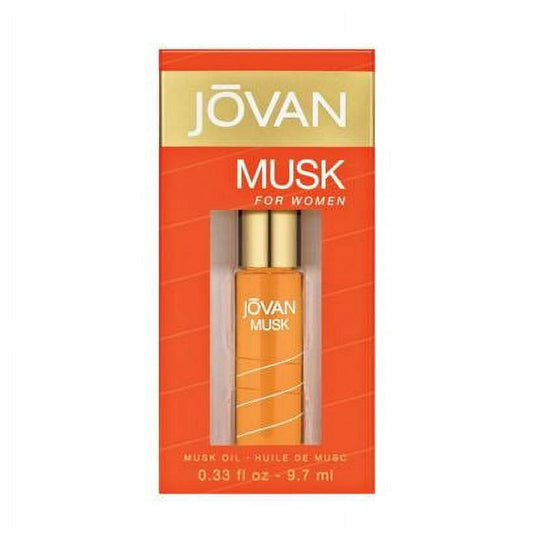 Jovan Musk Fragrance Oil for Women 0.33 oz Perfume Concentrated Roll On Travel